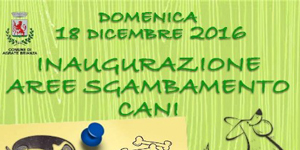 Inaugurazione di un area per cani, due aree attrezzate la prima ad Omate  in via della cascinetta e la seconda in via verdo